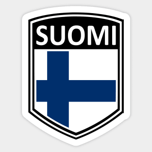 Flag Shield - Suomi Sticker